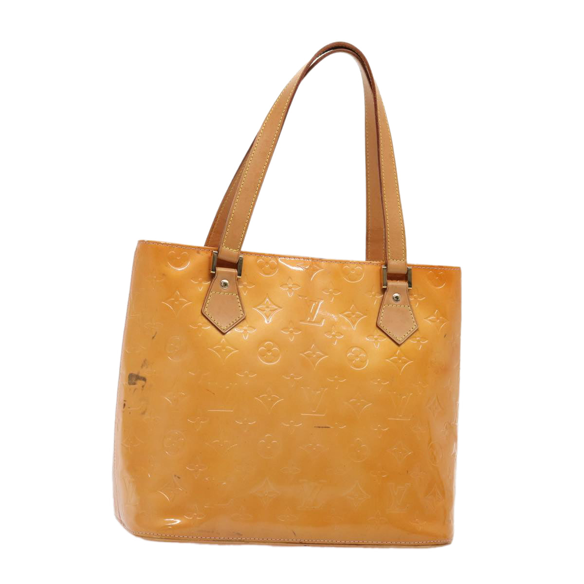 Louis Vuitton Houston Brown Patent Leather Handbag
