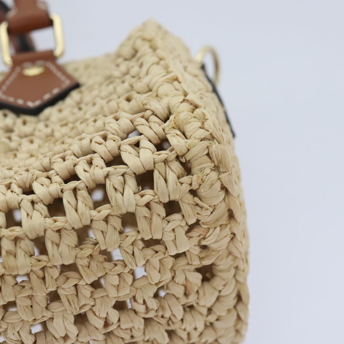 Louis Vuitton Nano Speedy Beige Synthetic Handbag