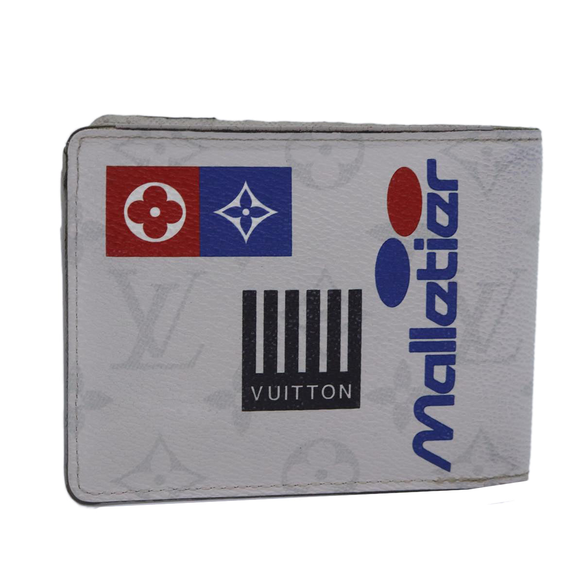 Louis Vuitton Portefeuille Multiple Grey Canvas Wallet
