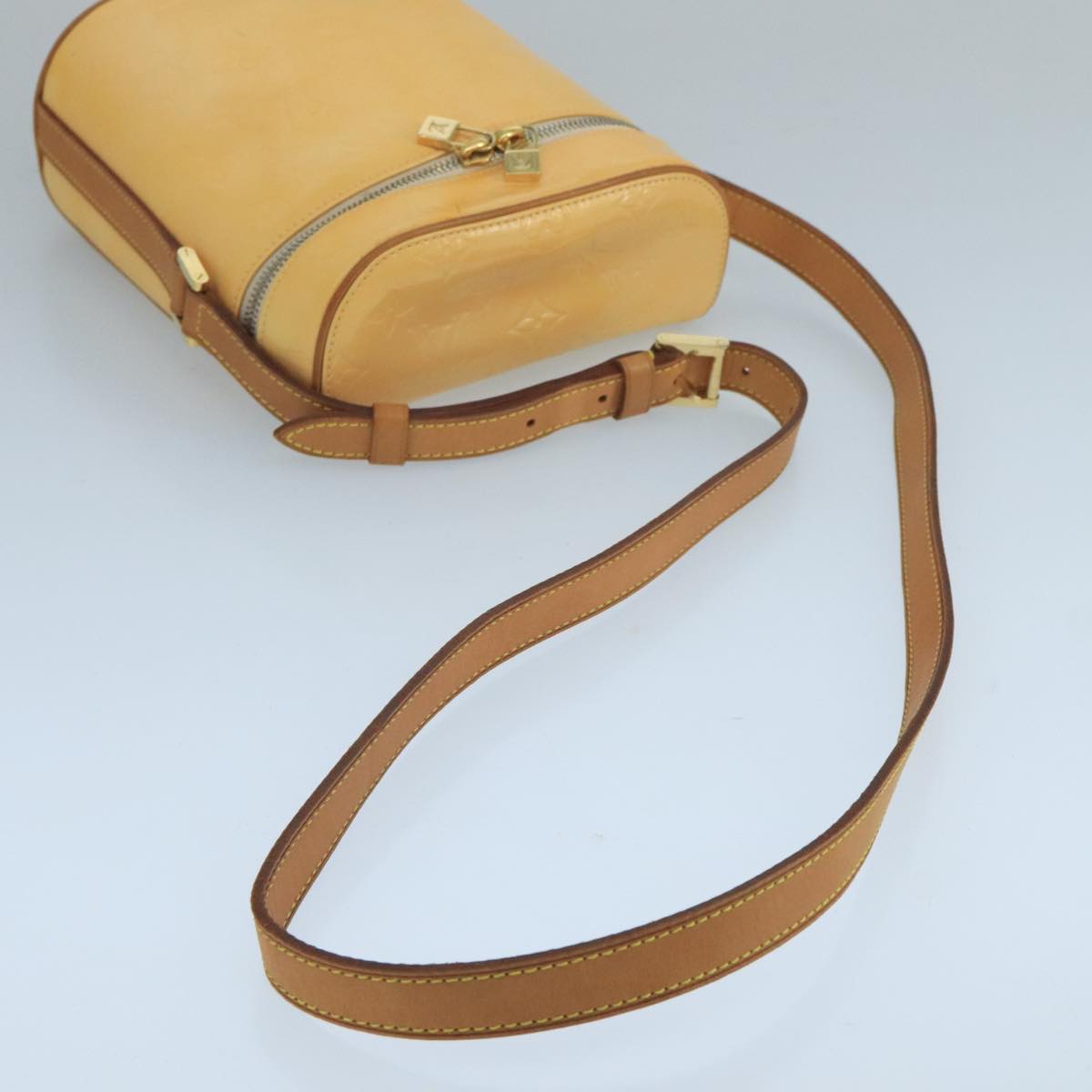 Louis Vuitton Sullivan Yellow Patent Leather Shoulder Bag