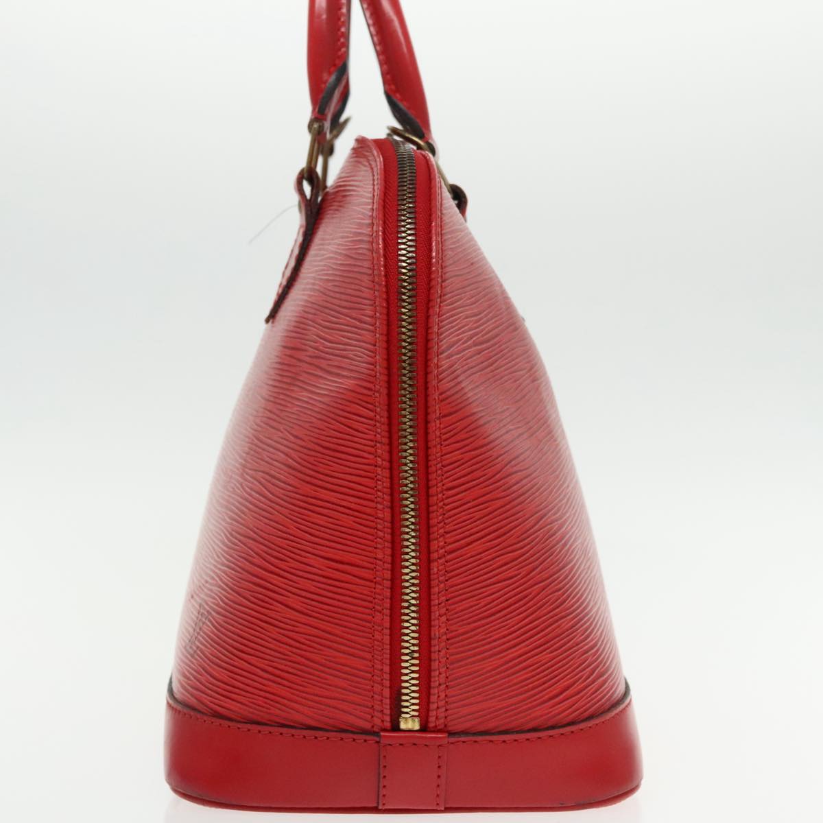 Louis Vuitton Alma Red Leather Handbag