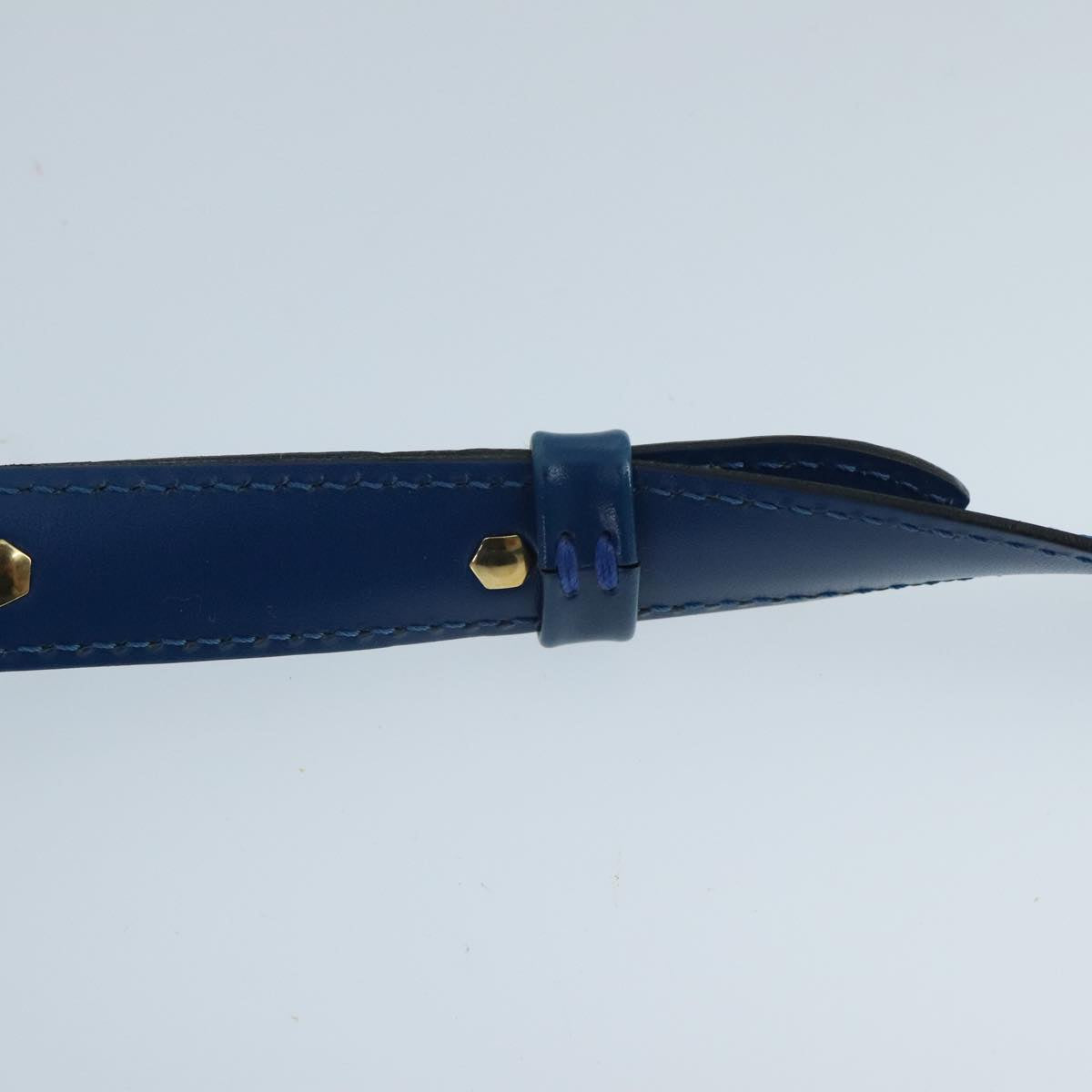 Louis Vuitton Cluny Blue Leather Shoulder Bag