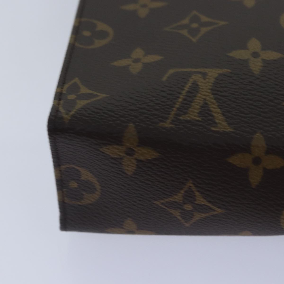 Louis Vuitton Poche Toilette Brown Canvas Clutch Bag