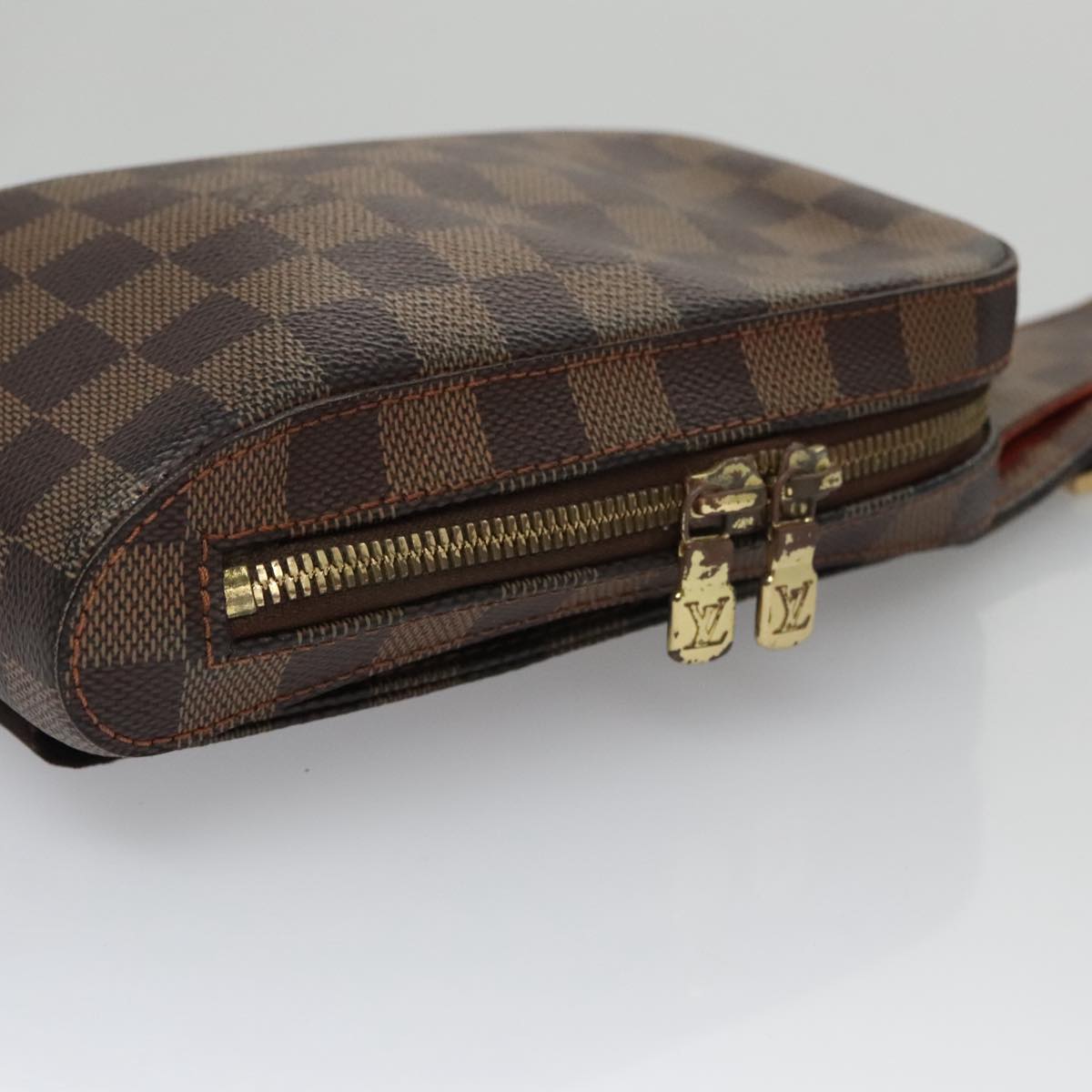 Louis Vuitton Geronimos Brown Canvas Shoulder Bag