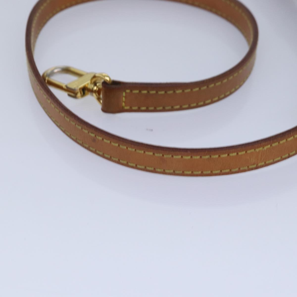 Louis Vuitton Shoulder Strap Beige Leather Bag Jewelry
