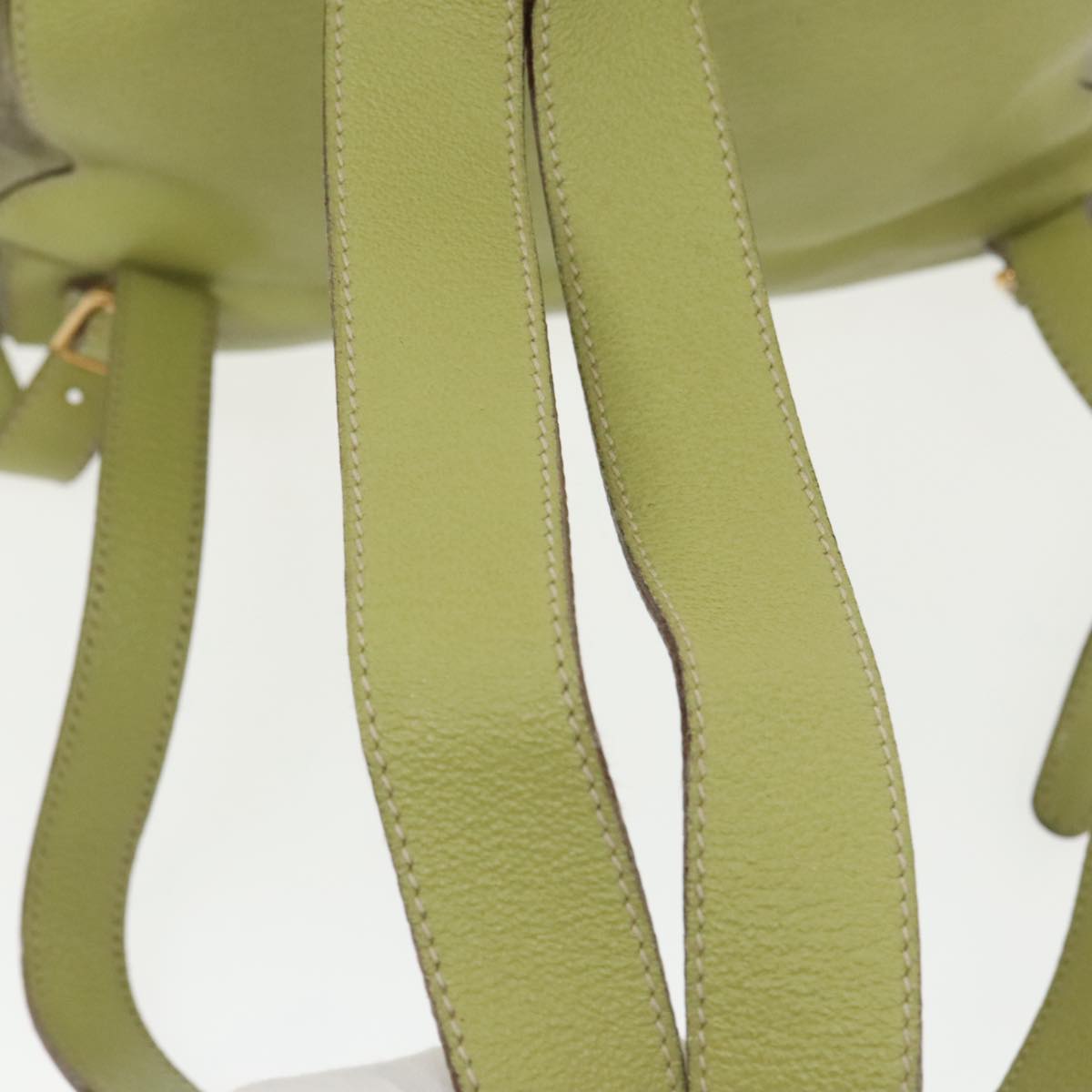 Gucci Bamboo Green Suede Backpack Bag