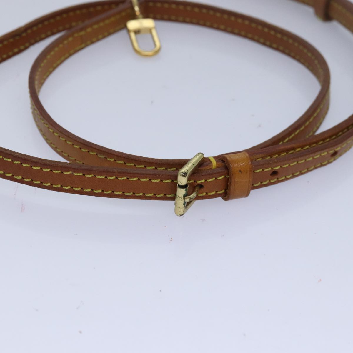 Louis Vuitton Shoulder Strap Beige Leather Bag Jewelry