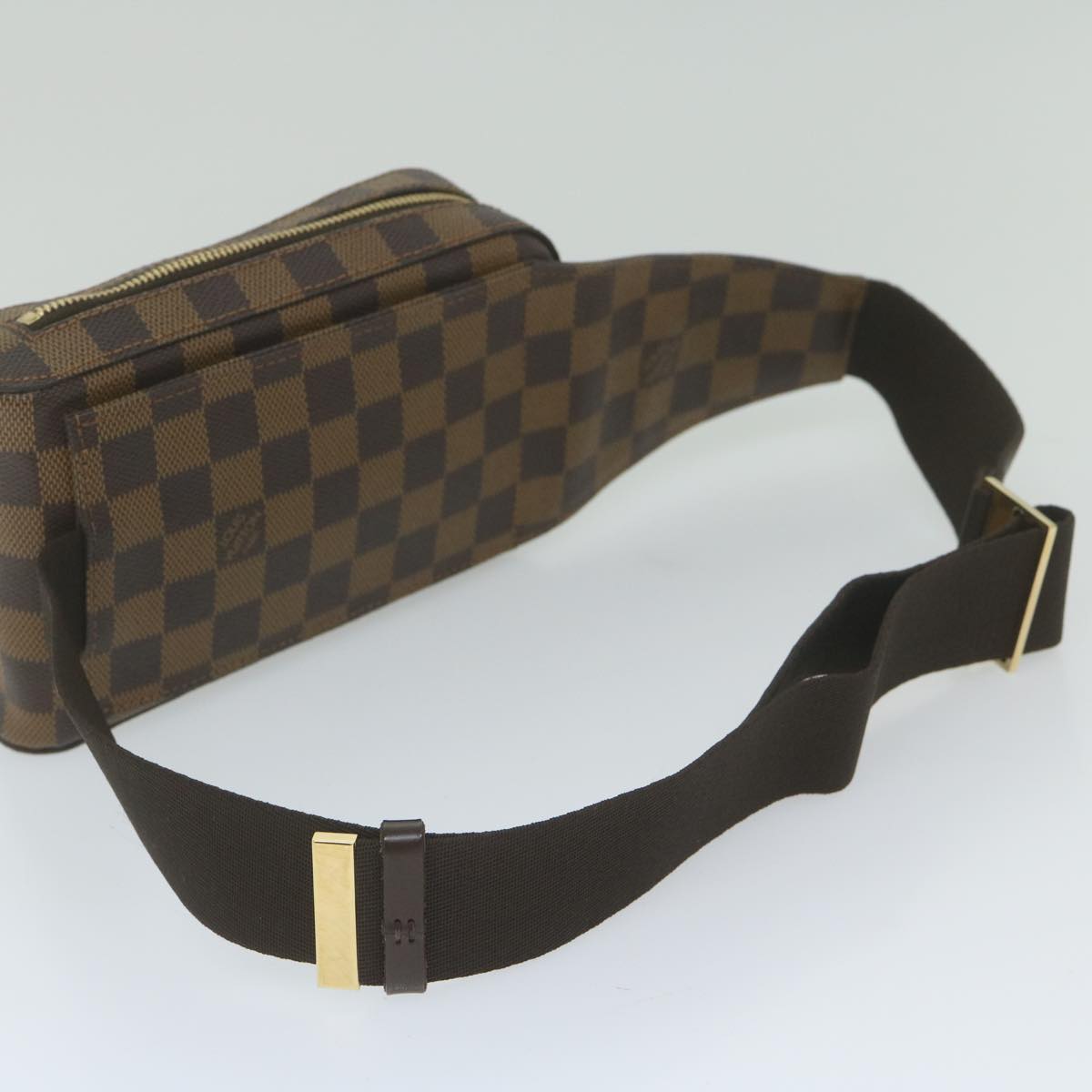 Louis Vuitton Geronimo Brown Canvas Shoulder Bag