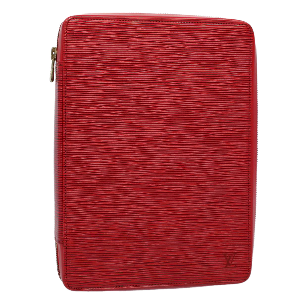Louis Vuitton Agenda Cover Red Leather Wallet
