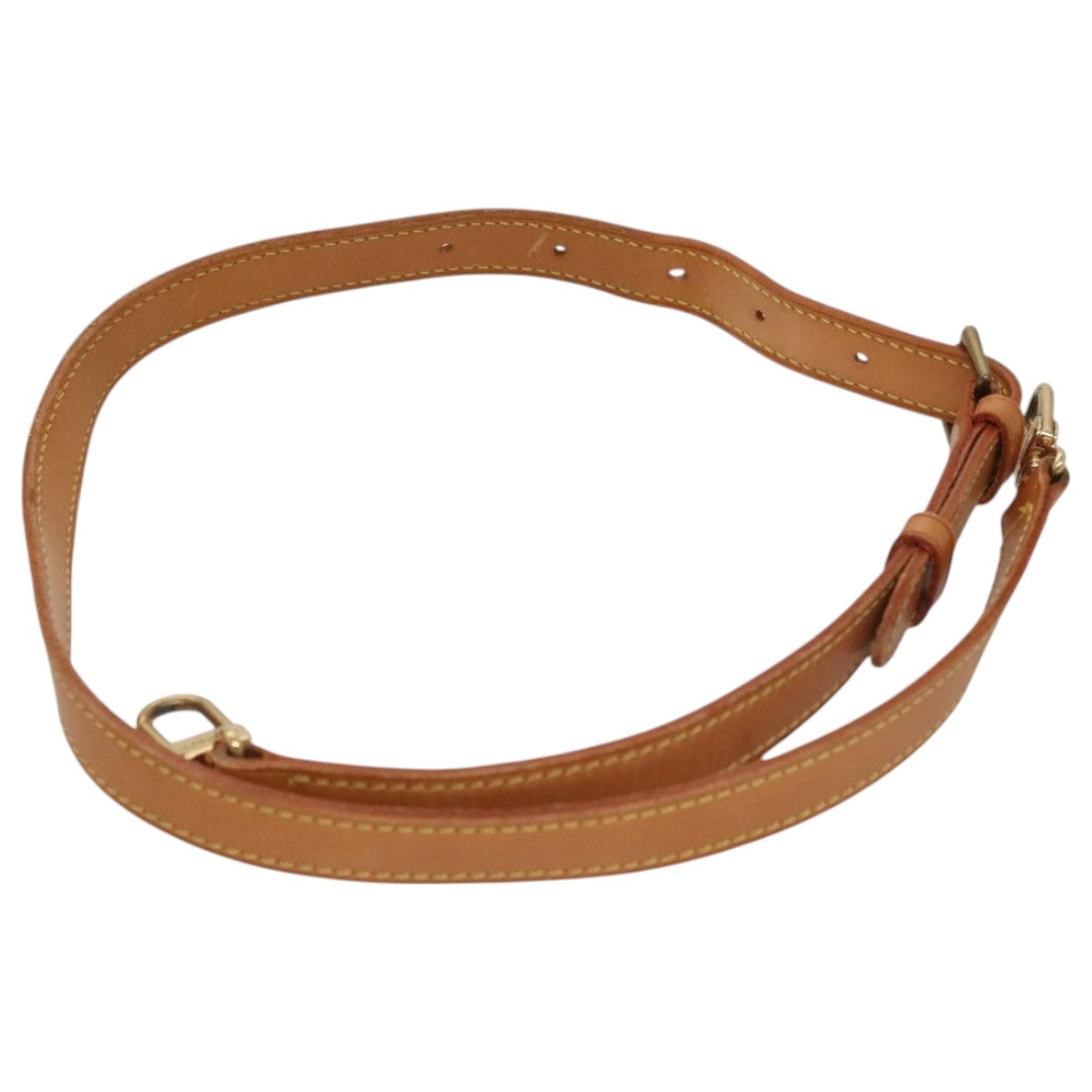 Louis Vuitton Shoulder Strap Beige Leather Bag Jewelry ()