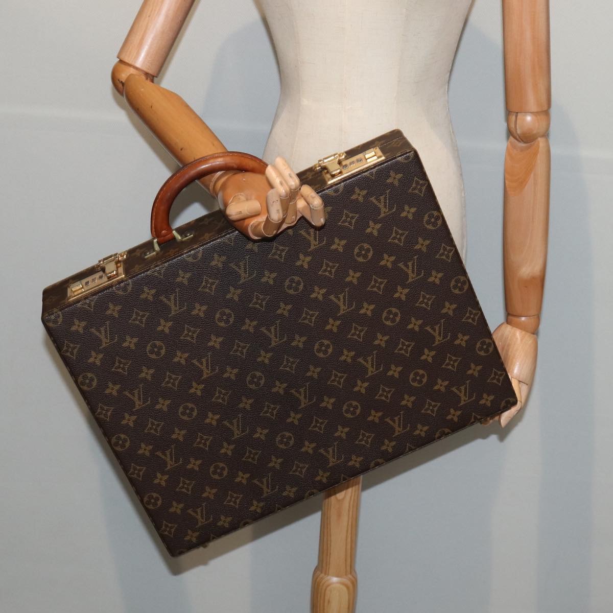 Louis Vuitton Cruiser Brown Canvas Briefcase Bag