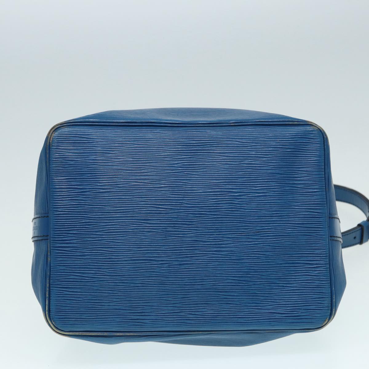 Louis Vuitton Noe Blue Calfskin Shoulder Bag