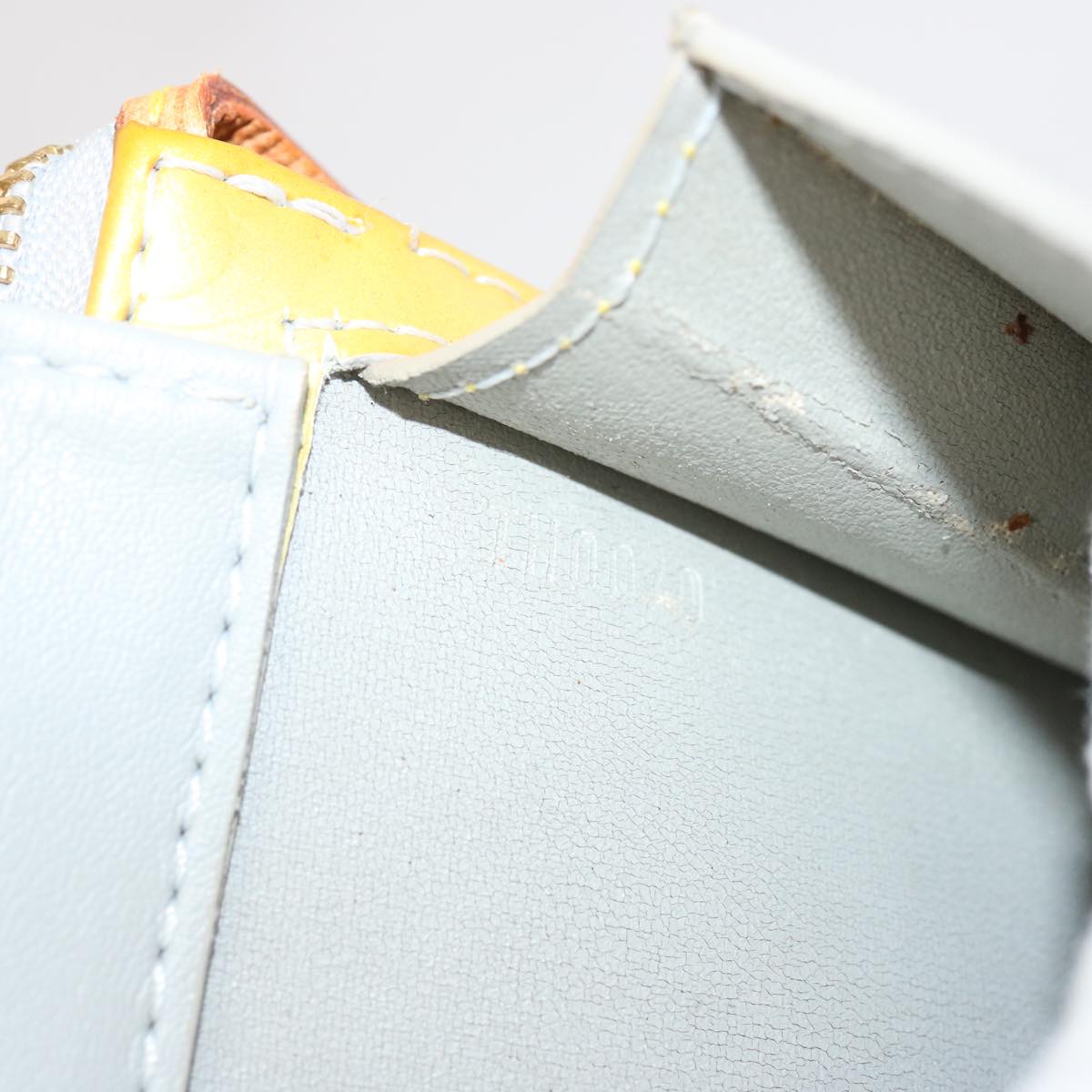 Louis Vuitton Mott Yellow Patent Leather Shoulder Bag