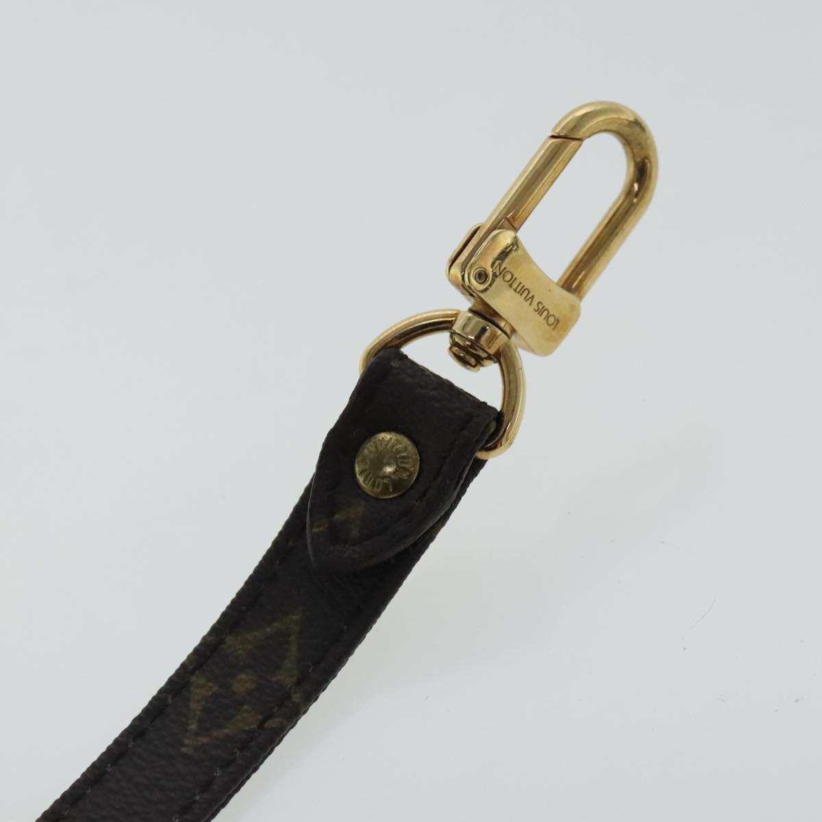 Louis Vuitton Shoulder Strap Brown Canvas Bag Jewelry
