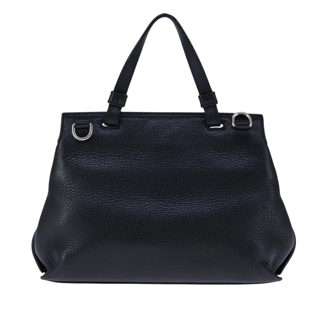 Gucci Bamboo Black Leather Handbag