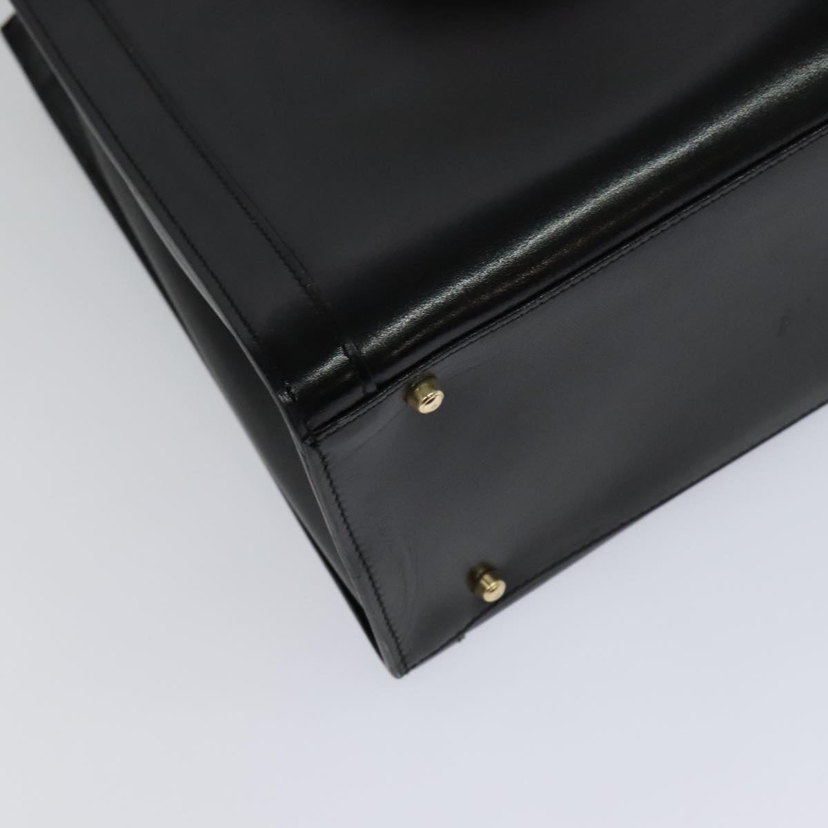 Gucci Bamboo Black Leather Handbag