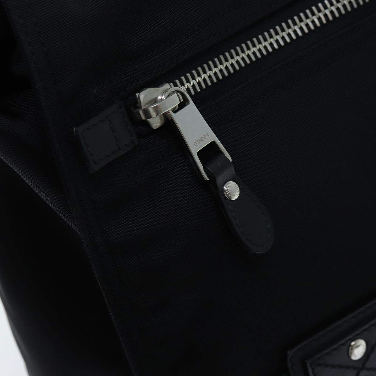 Gucci Sherry Black Synthetic Backpack Bag