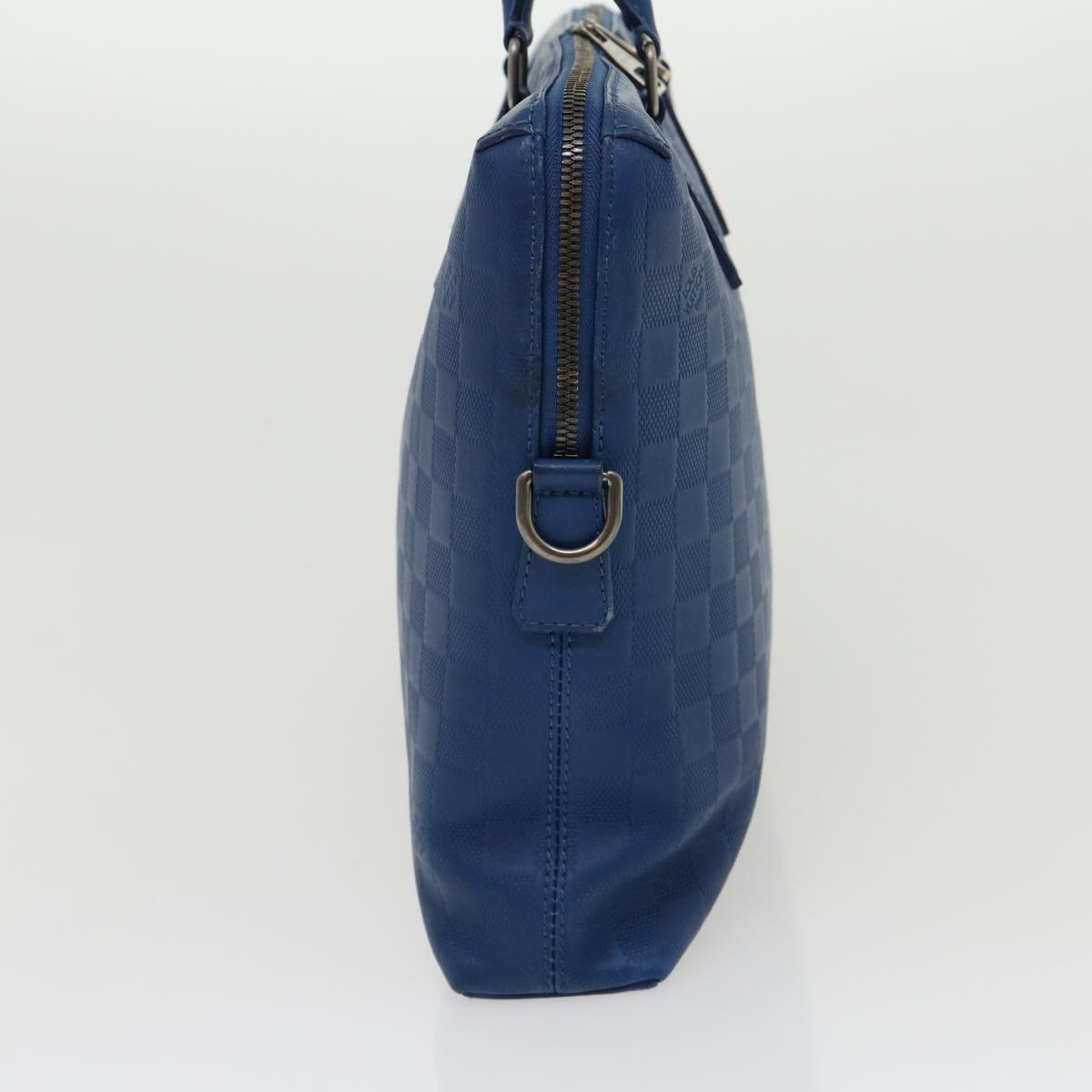 Louis Vuitton Porte Documents Jour Blue Leather Handbag