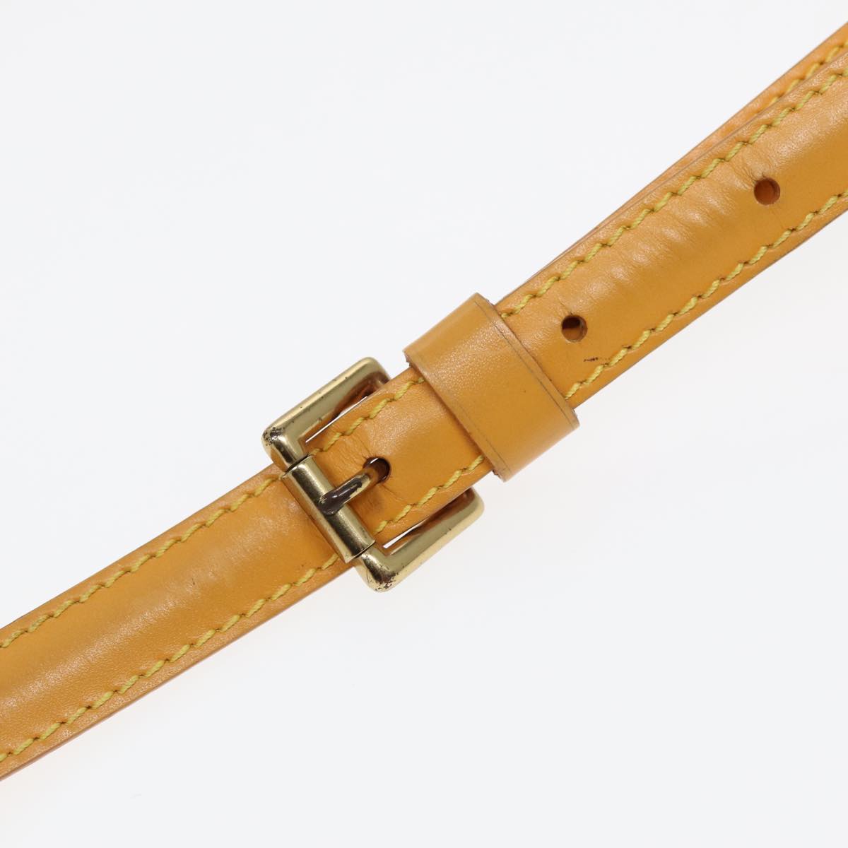 Louis Vuitton Shoulder Strap Beige Leather Bag Jewelry