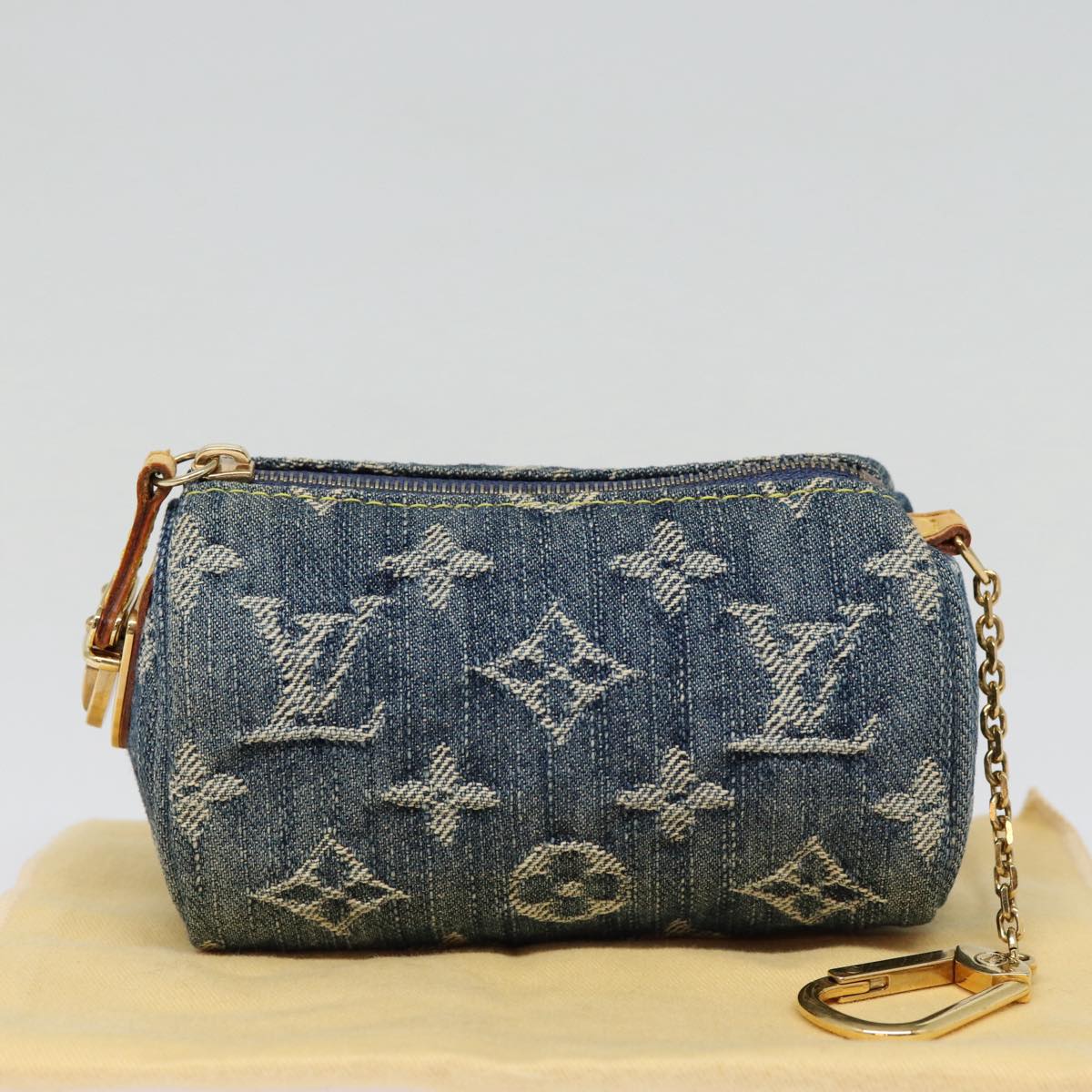 Louis Vuitton Trousse Pochette Blue Denim - Jeans Wallet
