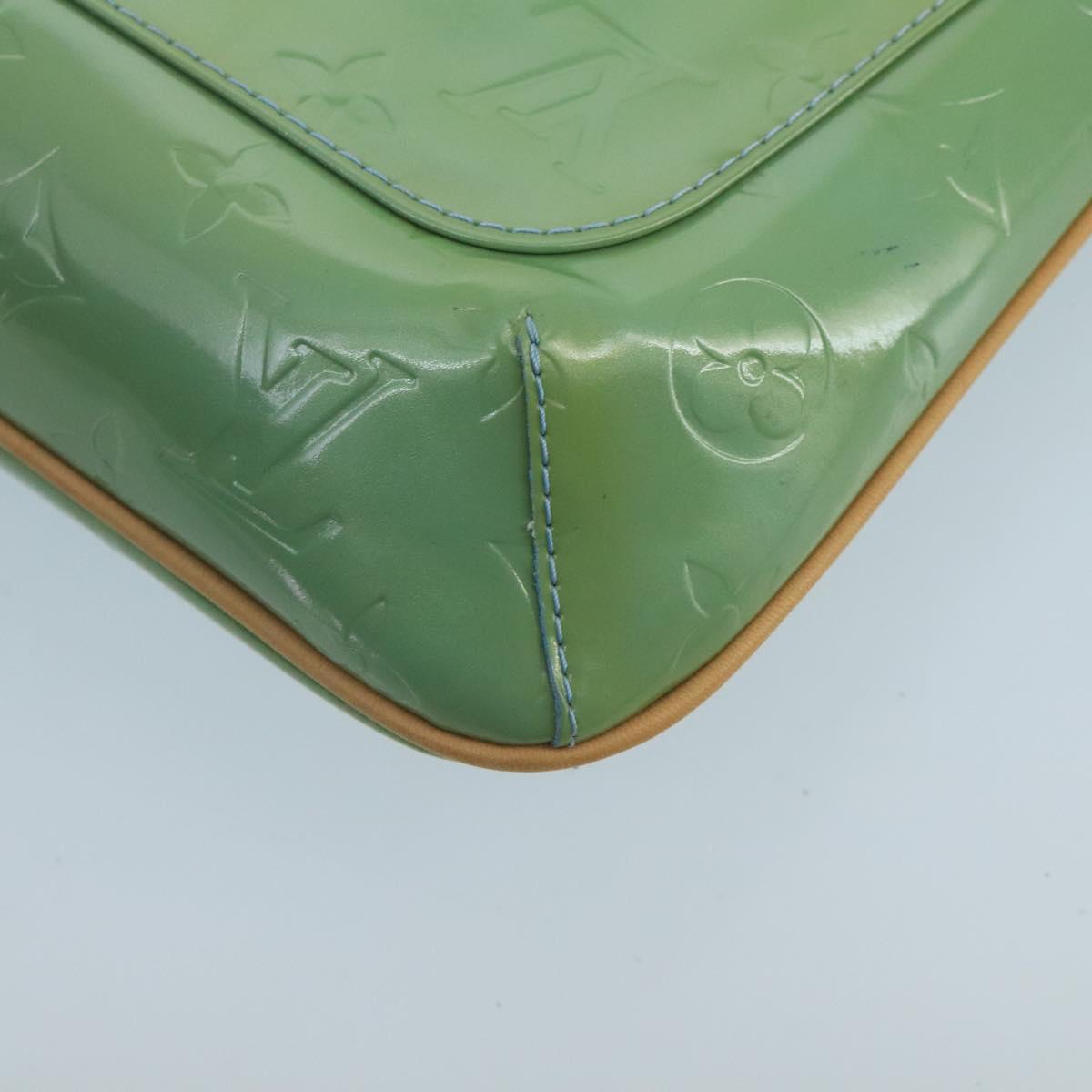Louis Vuitton Thompson Green Patent Leather Shoulder Bag