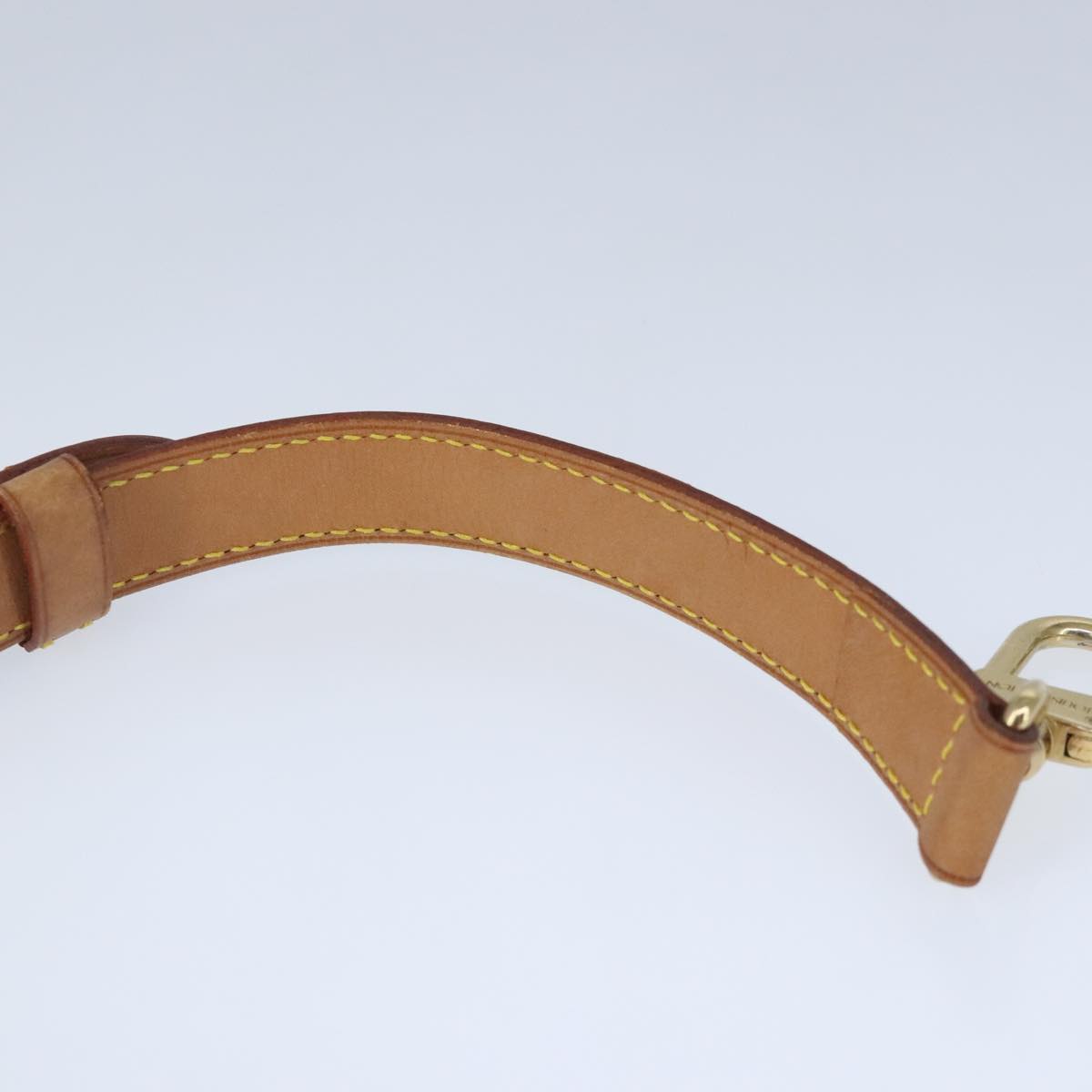 Louis Vuitton Shoulder Strap Beige Leather Bag Jewelry