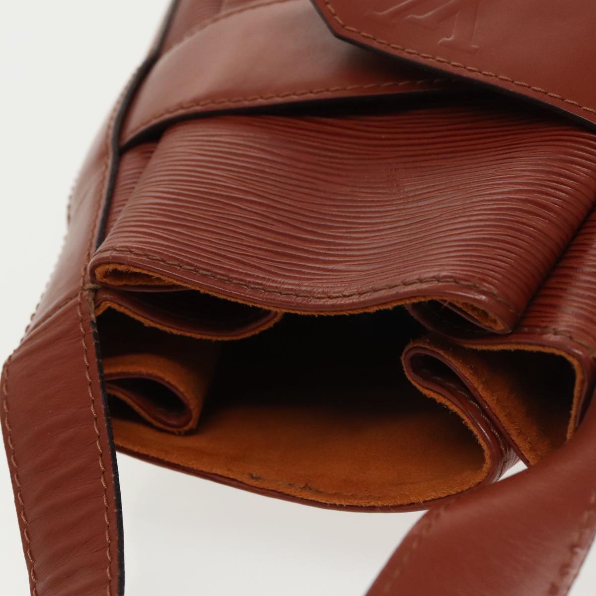 Louis Vuitton Sac D'épaule Brown Leather Shoulder Bag