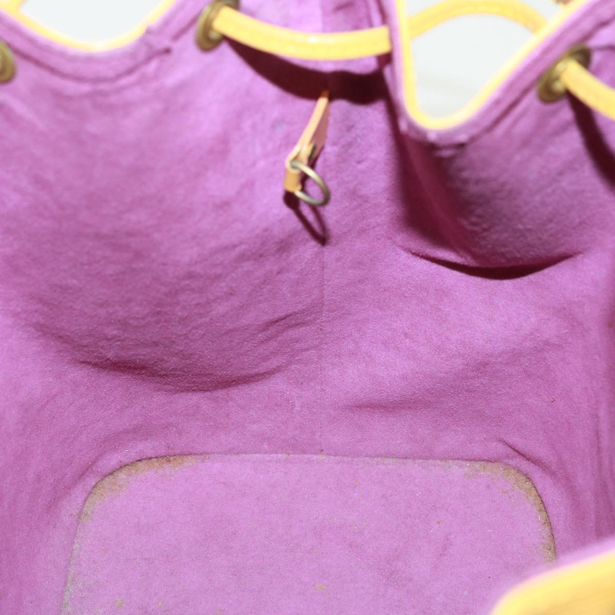 Louis Vuitton Petit Noé Yellow Leather Shoulder Bag