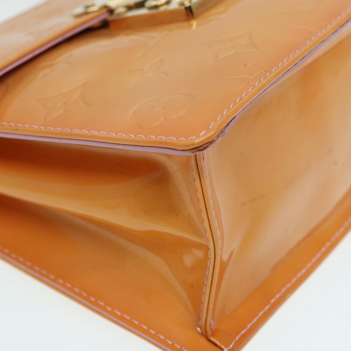 Louis Vuitton Spring Street Camel Patent Leather Handbag