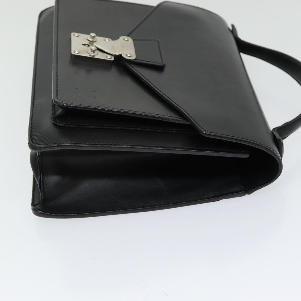 Louis Vuitton Monceau Black Leather Handbag