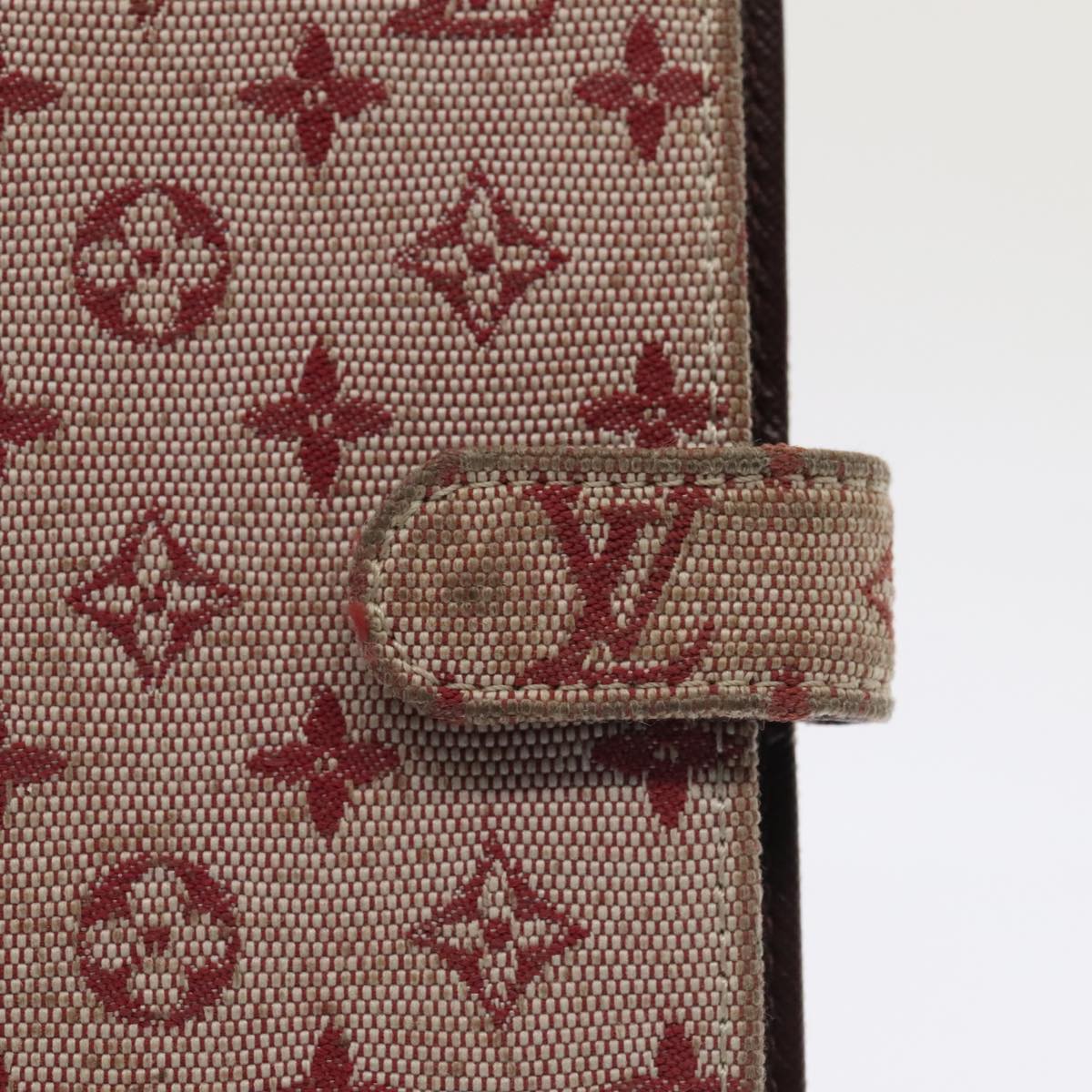 Louis Vuitton Agenda Cover Red Canvas Wallet