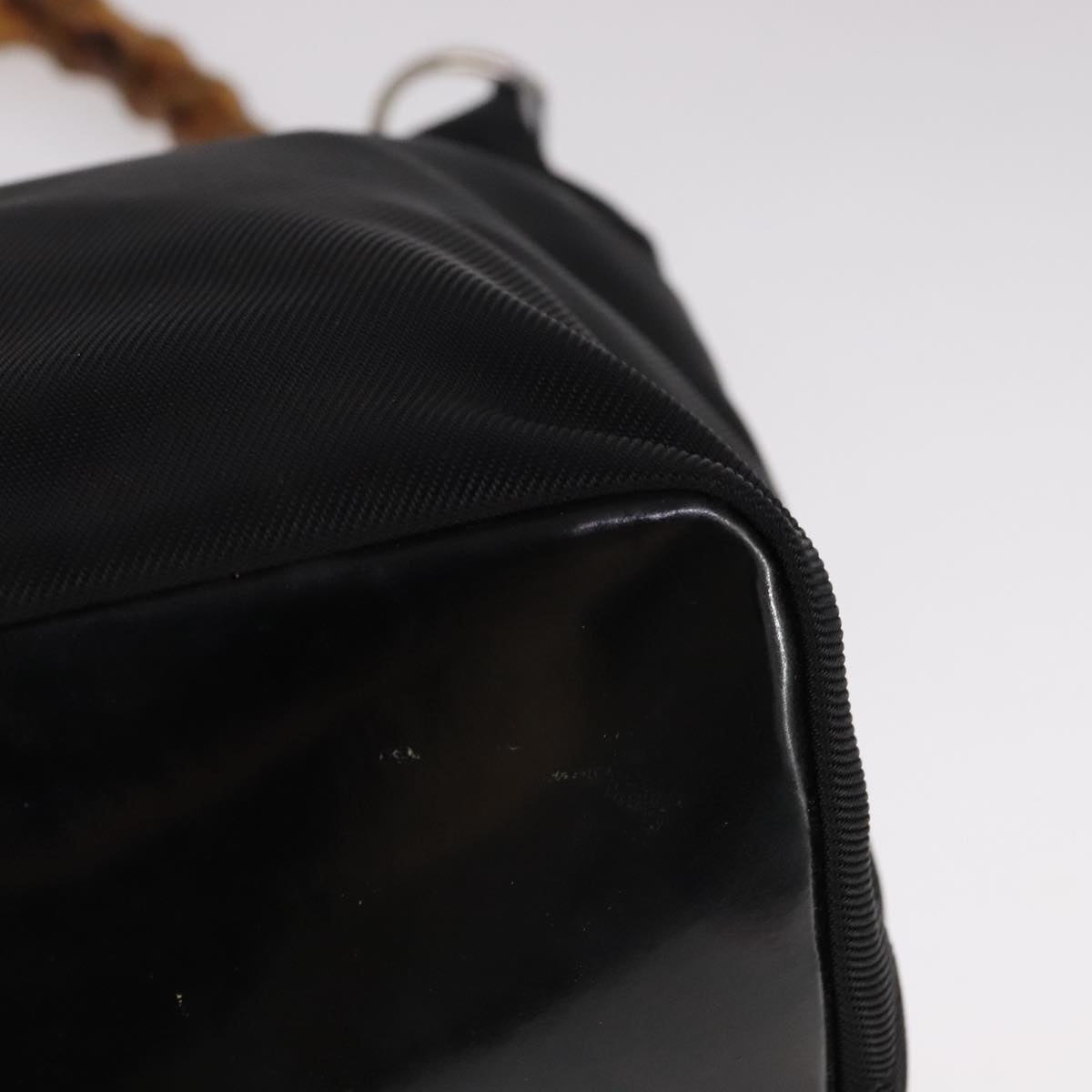 Gucci Bamboo Black Synthetic Handbag