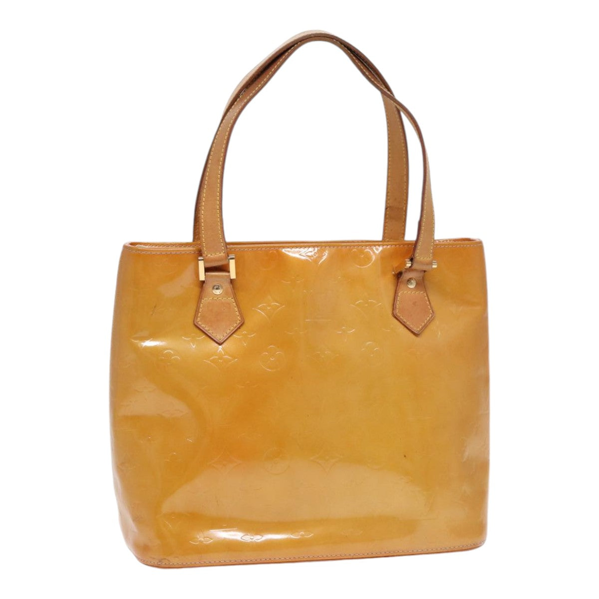 Louis Vuitton Houston Beige Patent Leather Handbag