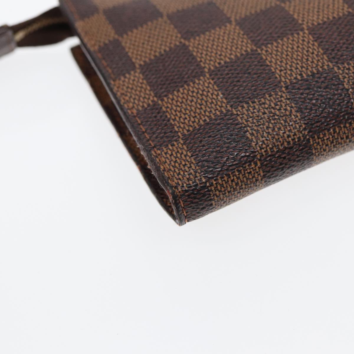 Louis Vuitton Poche Toilette Brown Canvas Clutch Bag