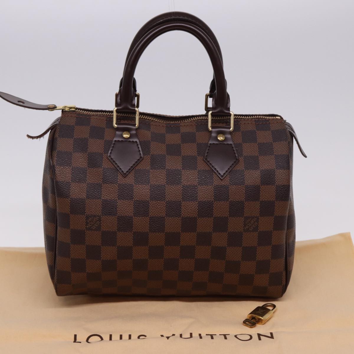 Louis Vuitton Speedy 25 Brown Canvas Handbag