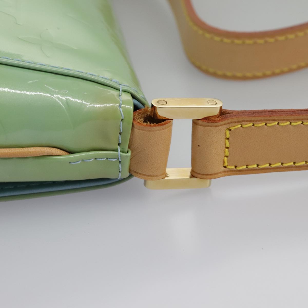 Louis Vuitton Thompson Street Green Patent Leather Shoulder Bag