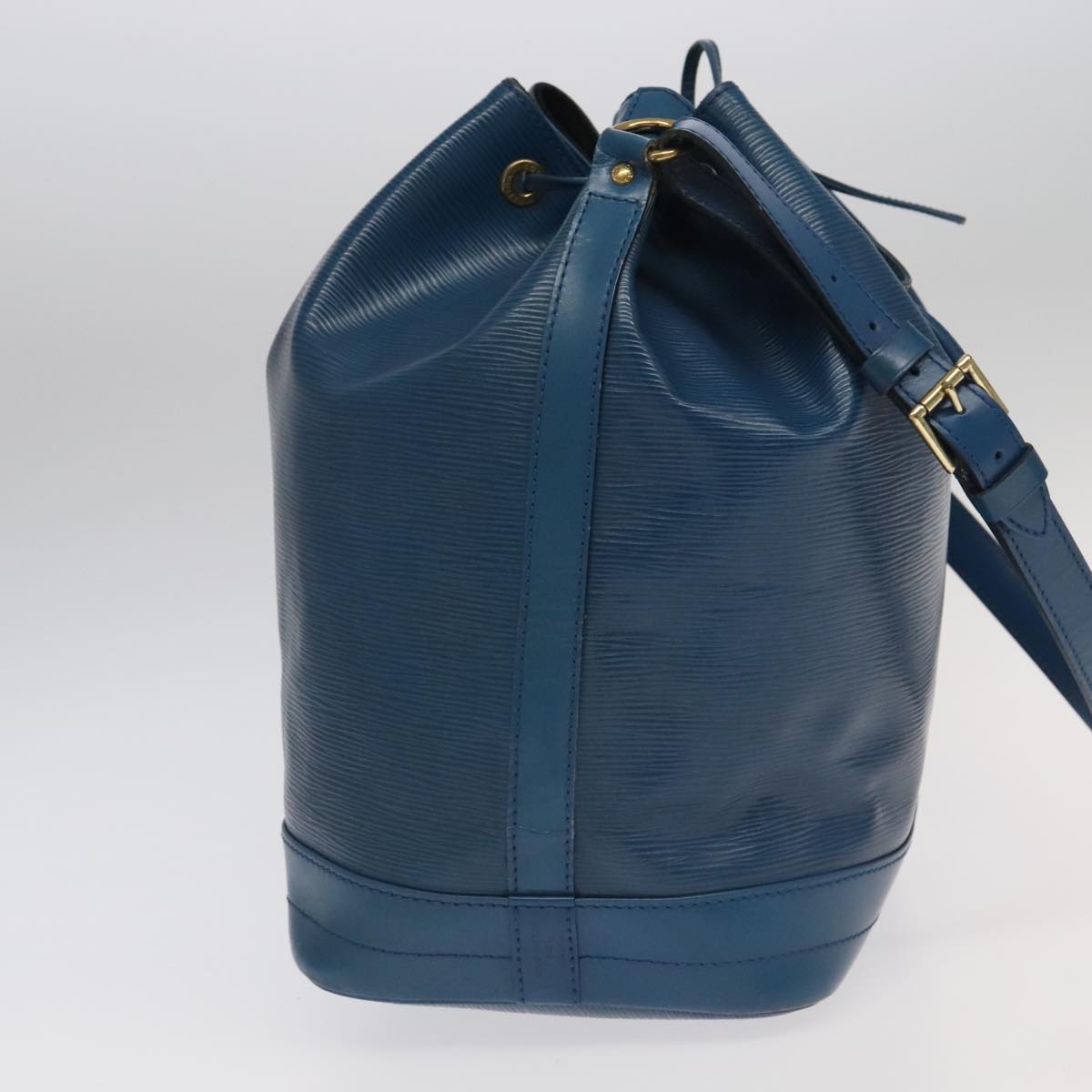 Louis Vuitton Noe Blue Leather Shoulder Bag