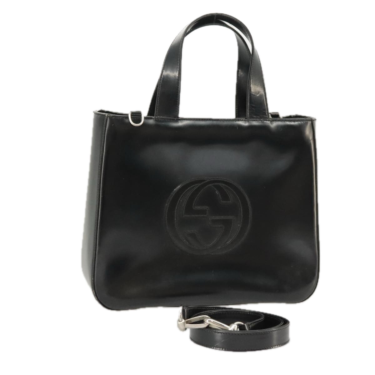 Gucci Soho Black Patent Leather Handbag