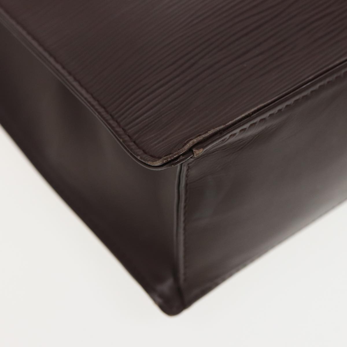 Louis Vuitton Sac Plat Brown Leather Handbag