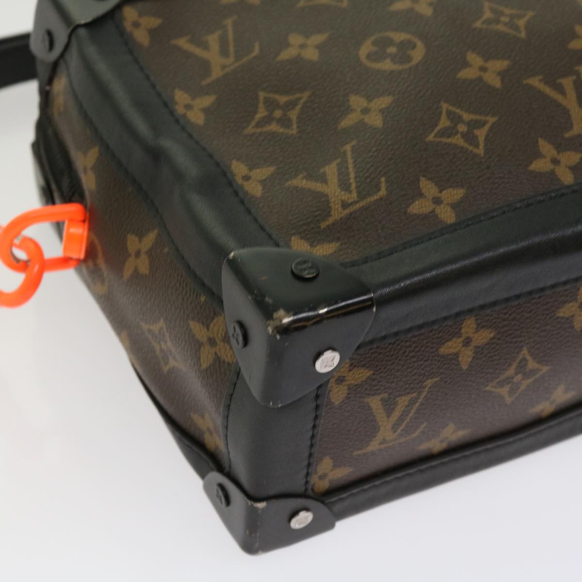 Louis Vuitton Trunk Brown Canvas Shoulder Bag