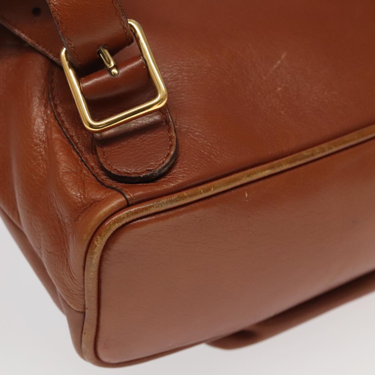 Gucci Bamboo Brown Leather Backpack Bag