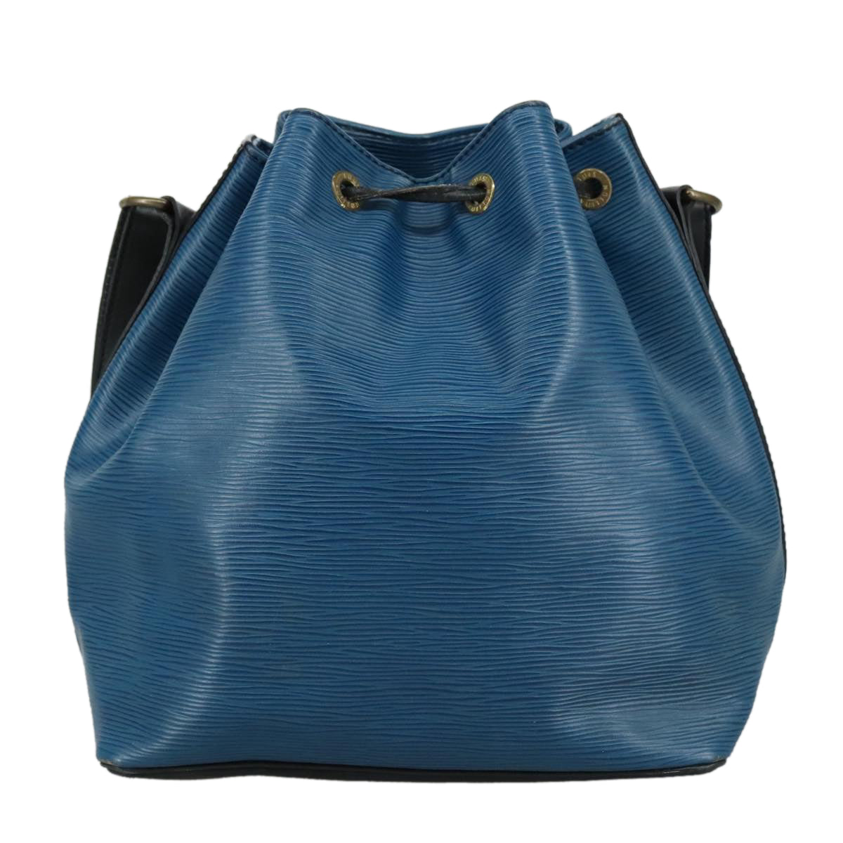 Louis Vuitton Petit Noé Blue Leather Shoulder Bag