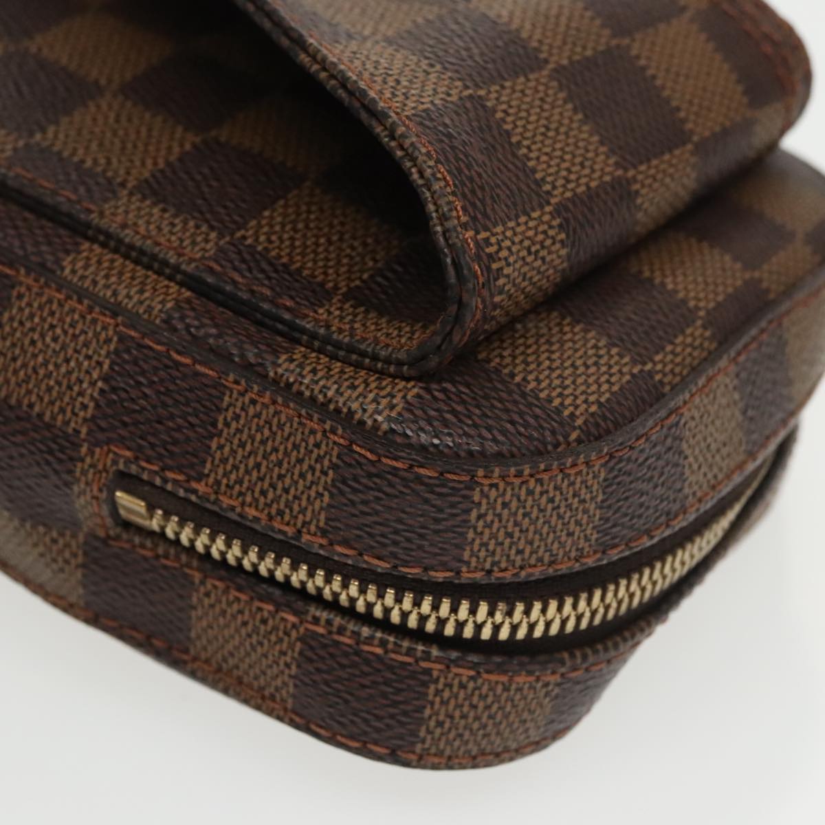 Louis Vuitton Geronimos Brown Canvas Shoulder Bag