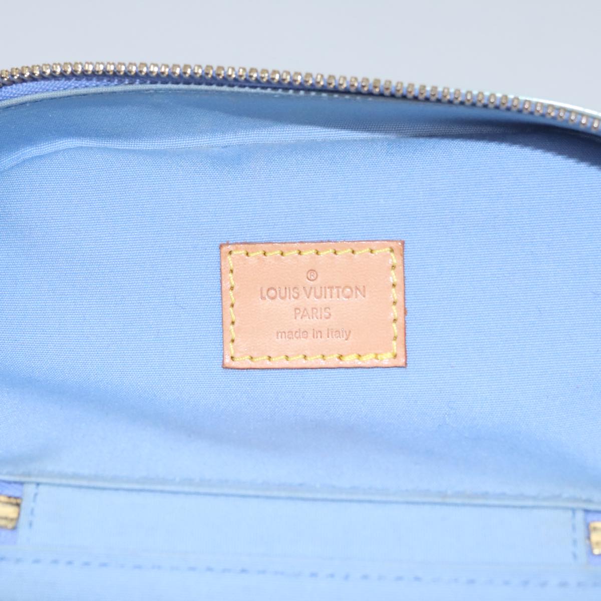 Louis Vuitton Sullivan Grey Patent Leather Shoulder Bag