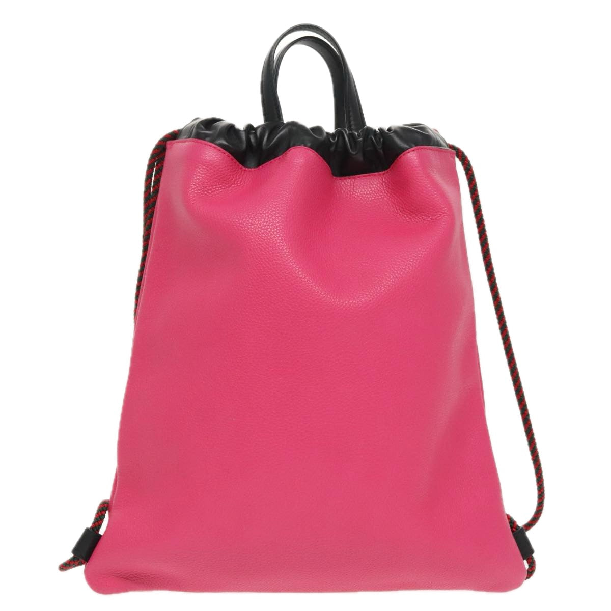 Gucci Drawstring Pink Leather Backpack Bag