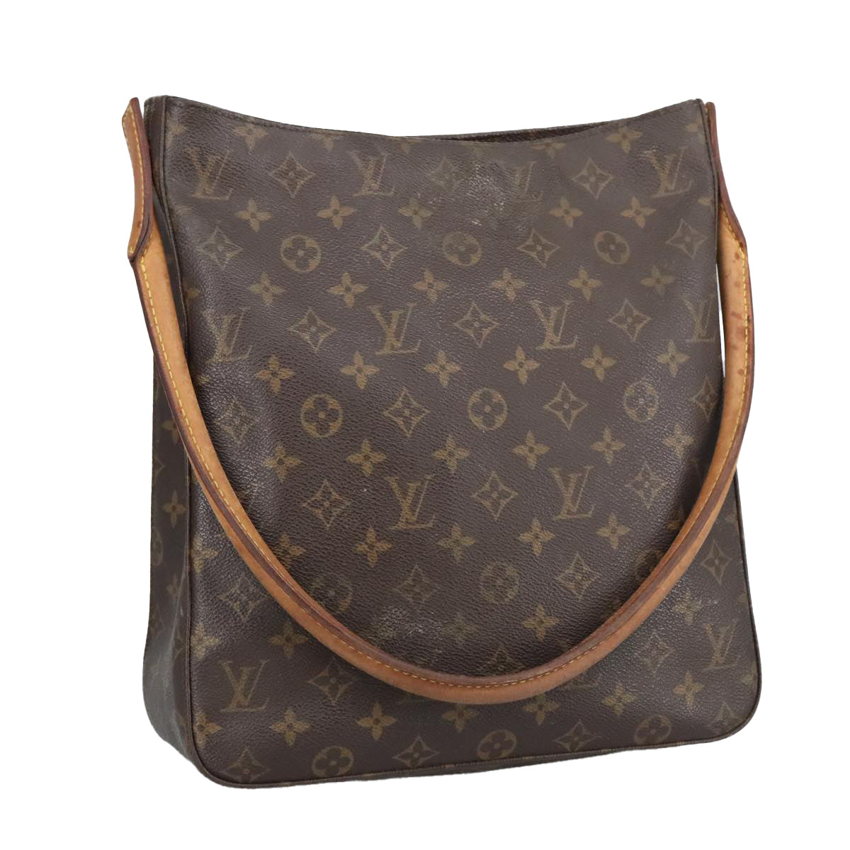 Louis Vuitton Looping Gm Brown Canvas Shoulder Bag