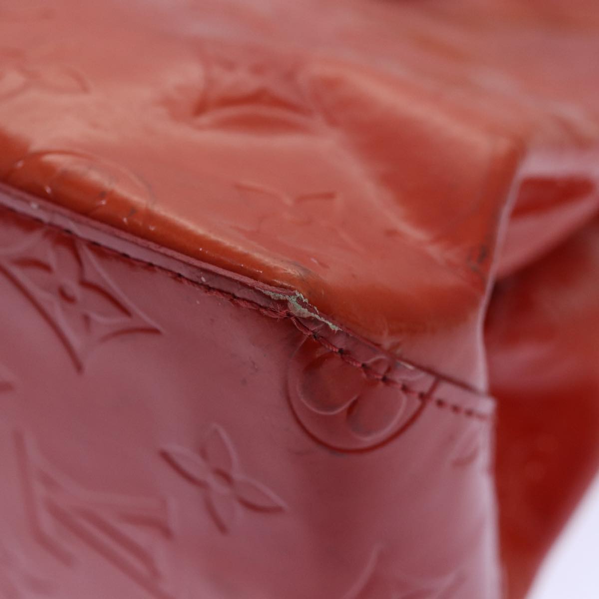 Louis Vuitton Reade Red Patent Leather Handbag