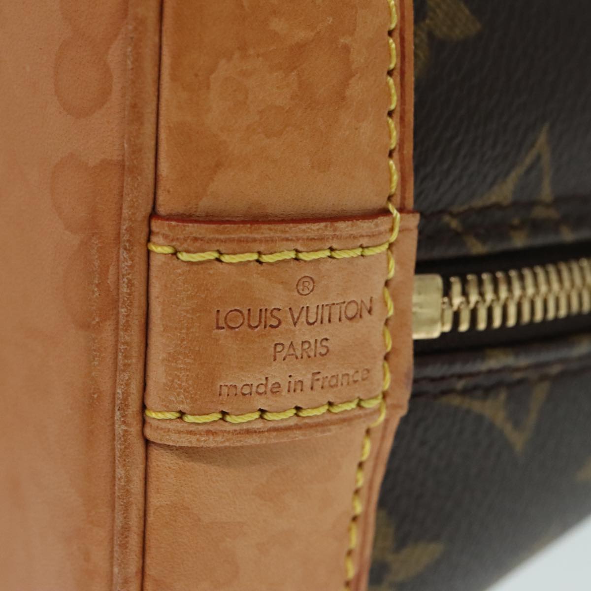 Louis Vuitton Alma Brown Canvas Handbag