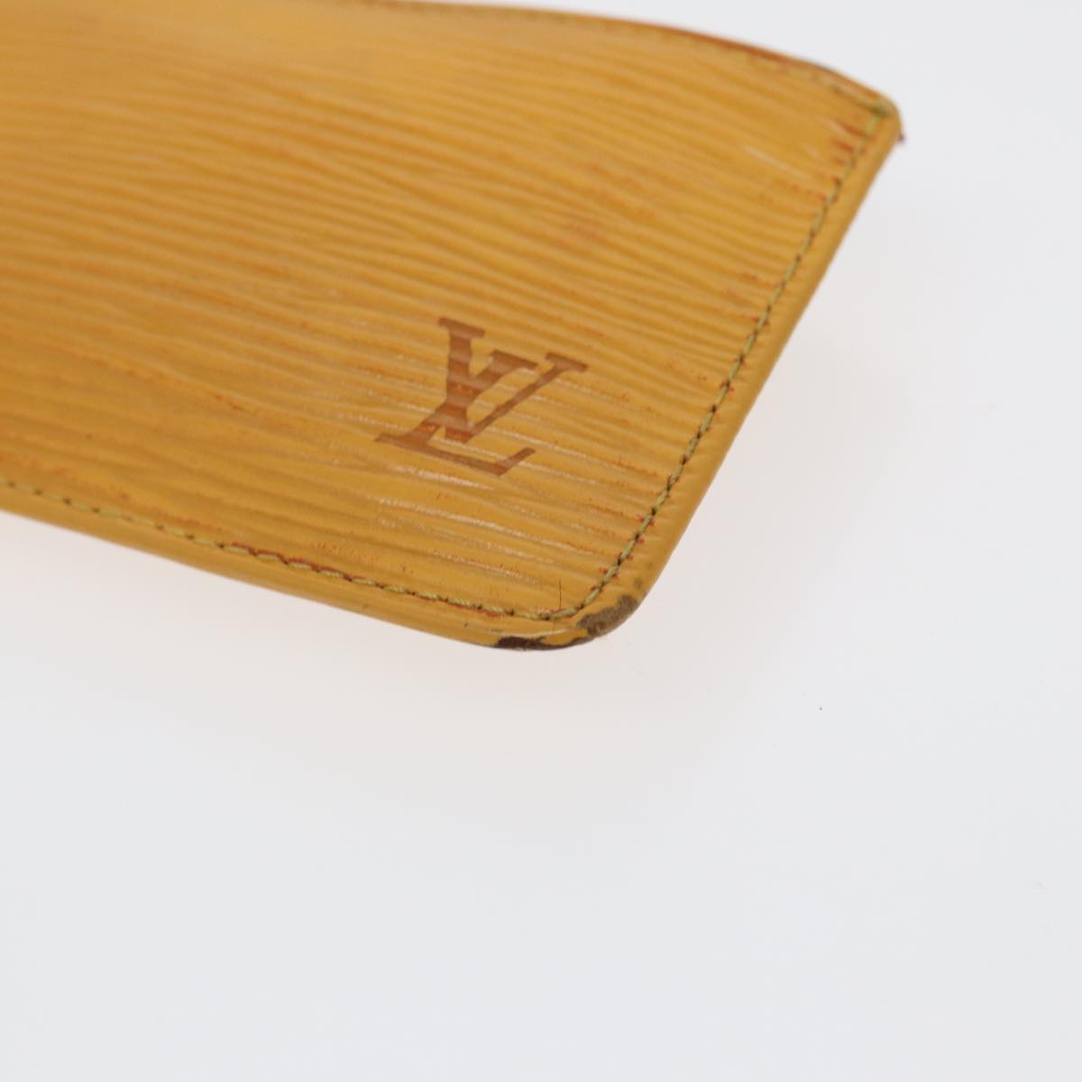 Louis Vuitton Pochette Clés Yellow Leather Wallet