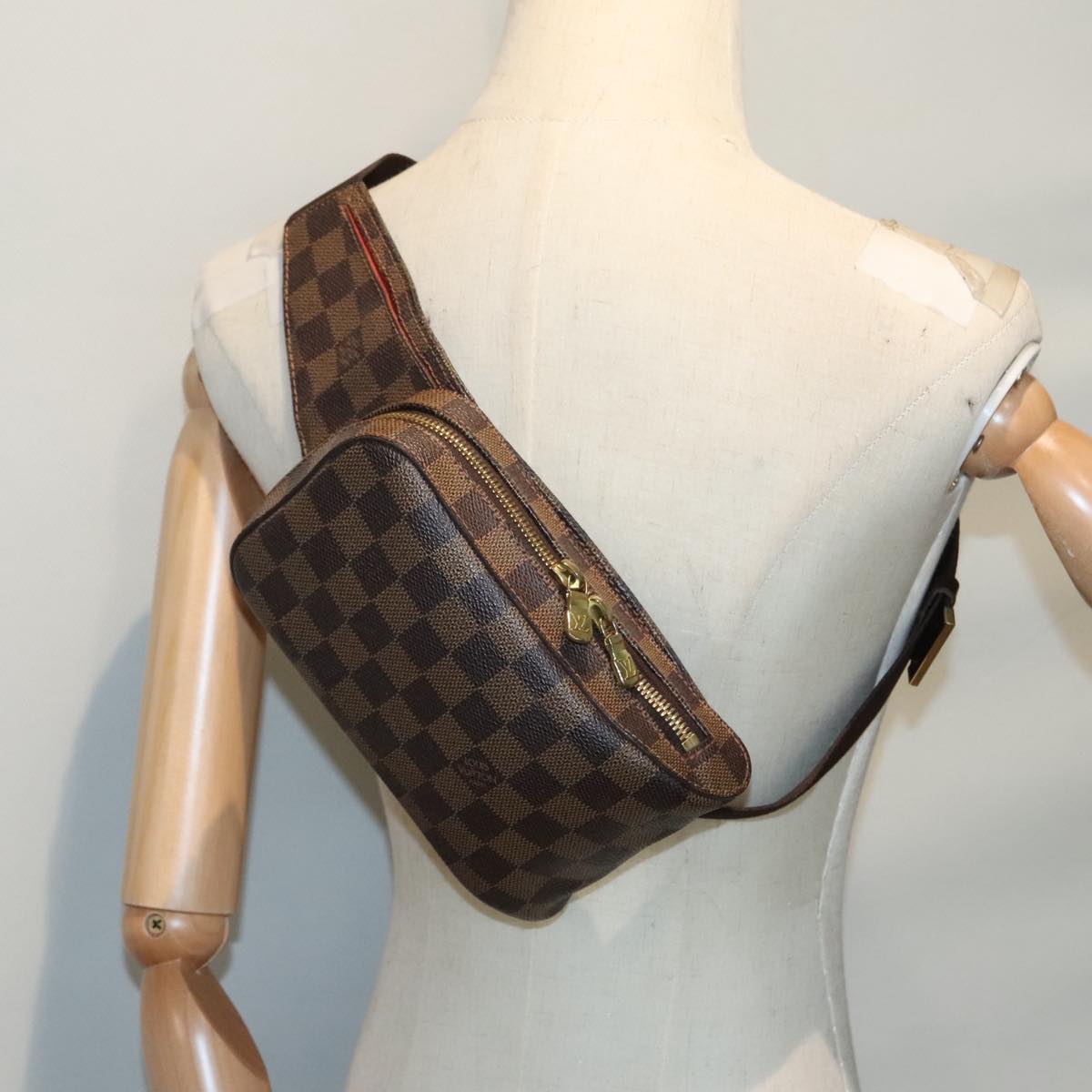 Louis Vuitton Geronimos Brown Canvas Shoulder Bag